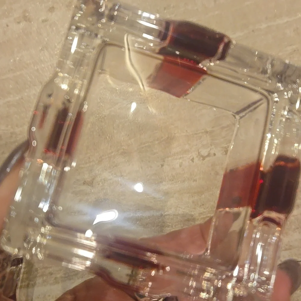 Godinger Gatherings Gorgeous Crystal/Red Ribbon Present Box - Picture 5 of 11